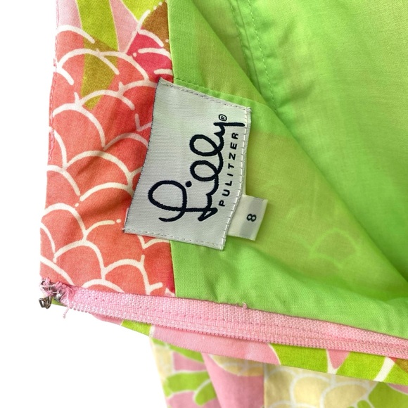 Lilly Pulitzer Vintage Pineapple Strapless Cotton Dress - Picture 11 of 13